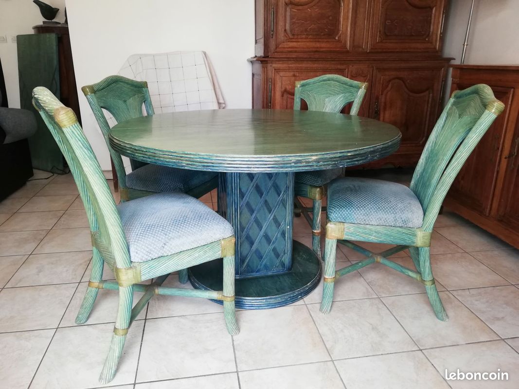 Table 4 chaises + rallonge (image 1)