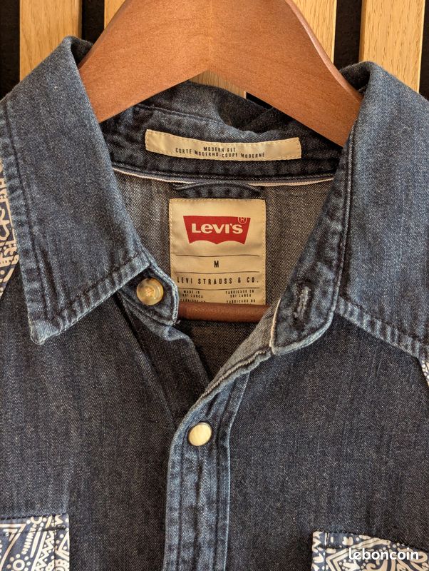 Chemise en jean boutons nacrés, Uniform Jeans - SHIRT 5055 Jean brut