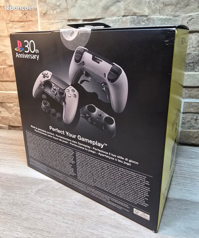 Manette DualSense Edge PS5 – Édition Limitée 30ème Anniversaire, Grise, Neuve