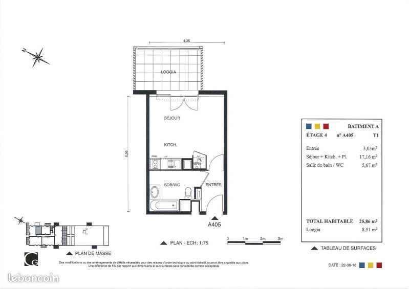 Appartement a louer tournefeuille - 1 pièce(s) - 25 m2 - Surfyn
