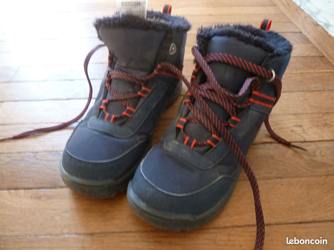 Chaussures chaudes randonnée enfants 38 bon état Quechua Decathlon