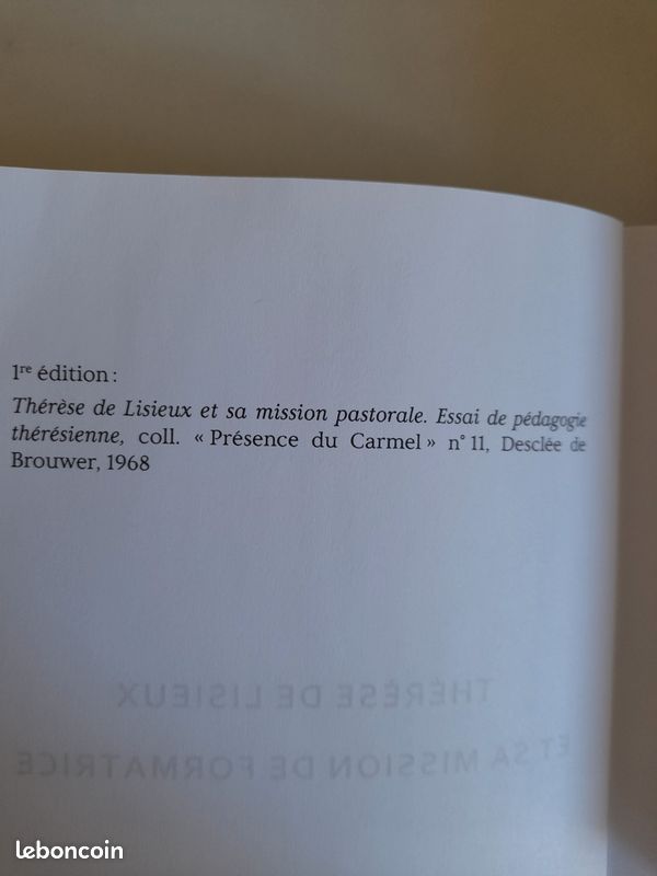 Thérèse de Lisieux et sa mission de formatrice ( Jean Lafrance ) (image 6)