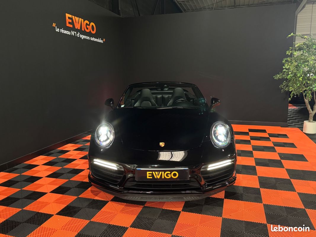 PORSCHE 911 (991.2) CABRIOLET 3.8 TURBO S 580 CH PDK / CAMERA DE RECUL / BURMESTEr (image 8)