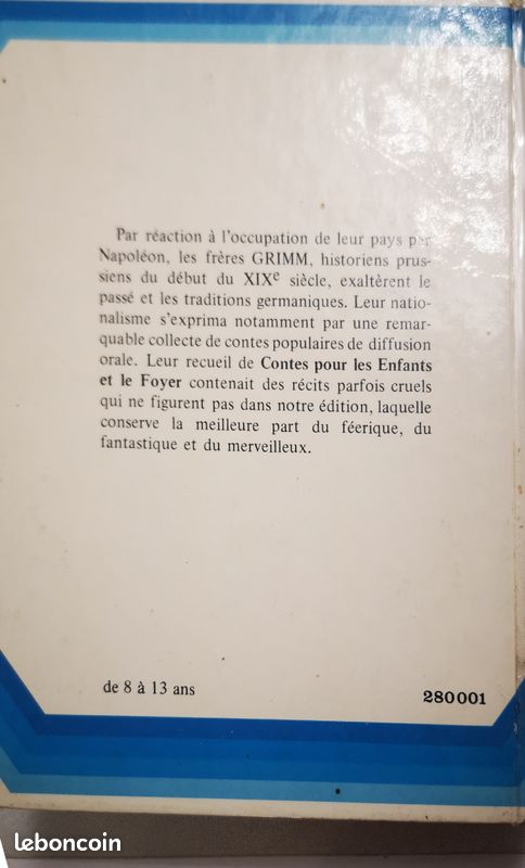 Lot de 3 livres Contes de Grimm+Le dernier des Mohicans+L'enfance de David Copperfield (image 4)