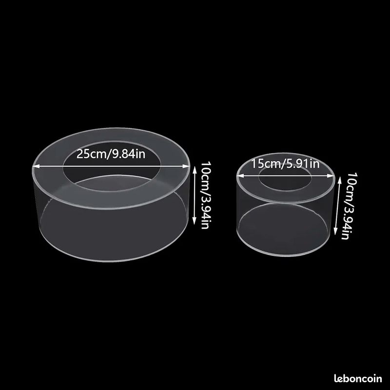 Lot De 6 Présentoirs à Dessert En Acrylique Blanc à Plusieurs Niveaux