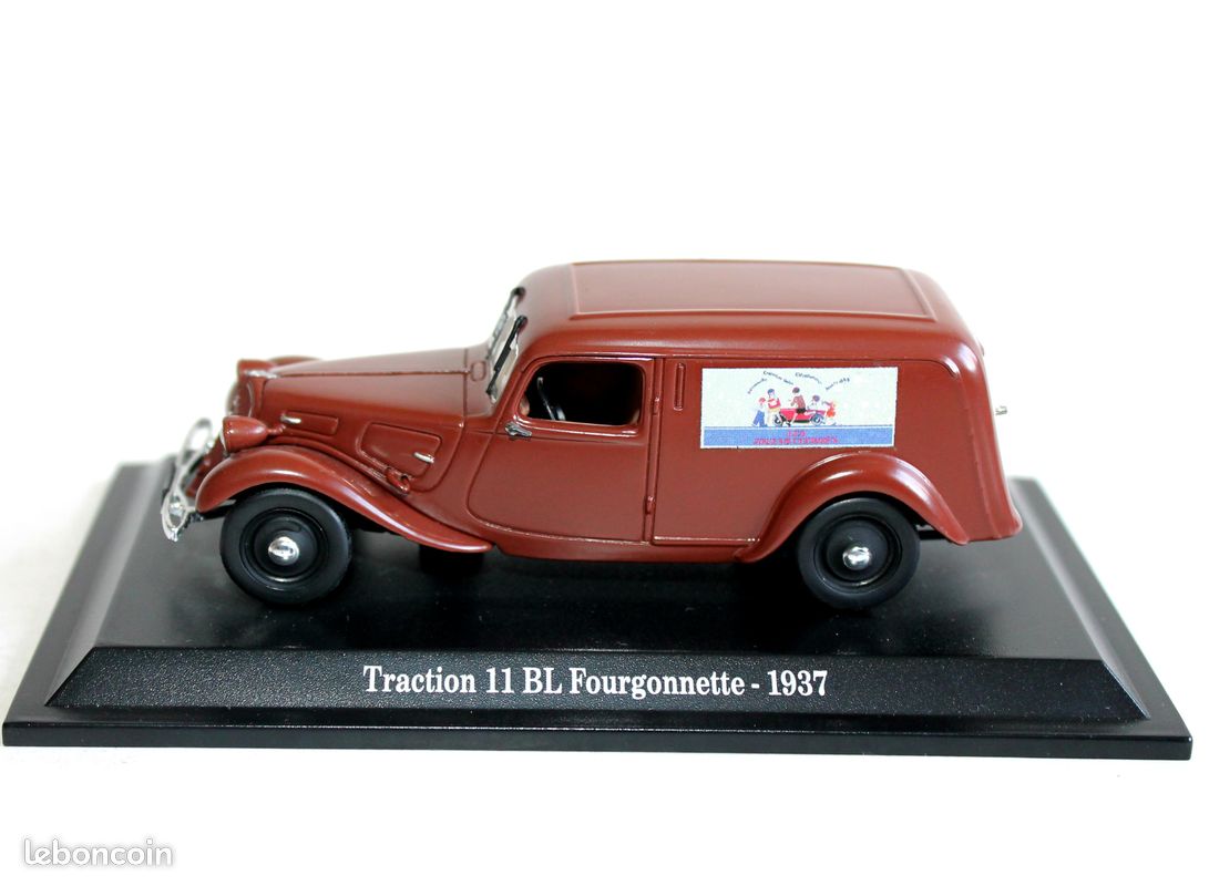 Miniature Elysée 1/43 - Citroën Traction Fourgonnette (1938, Bordeaux, Résine)
