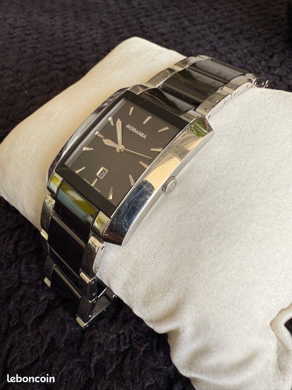 Montre Rodania céramique noire - Quartz (image 3)