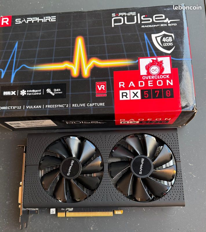 Carte Sapphire Pulse Radeon RX 570 series 4Gb Accessoires