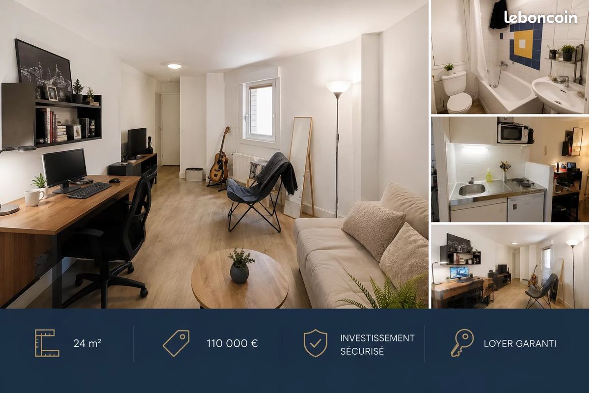 Appartement 2 pièces 24 m² · à Nice · 24 m² · 110 000 €