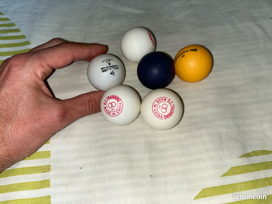 6 Balles De Ping-pong ABS - 40 Mm - Pour Entraînement Et Compétition - Intérieur/extérieur - Balles Rondes Durables