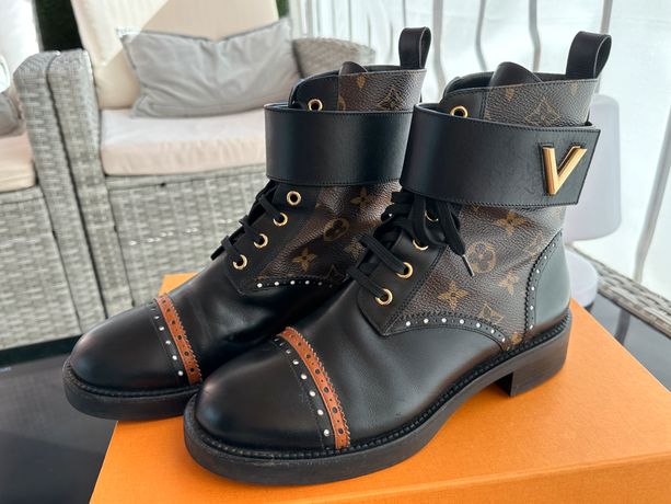 Chaussures Bottines Louis Vuitton Lauréate Noir d'occasion
