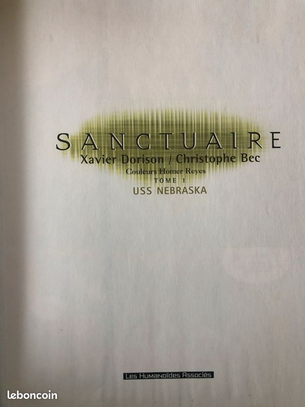 BD : série complète – 3 tomes – "Sanctuaire" – Les Humanoïdes Associés – dont 2 EO (T2 & T3) (image 4)