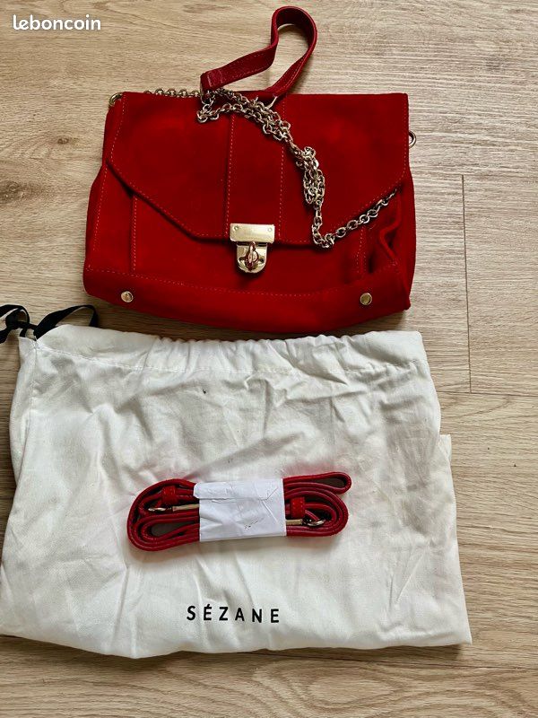 Sac Tiger Sézane Rouge Accessoires Bagagerie