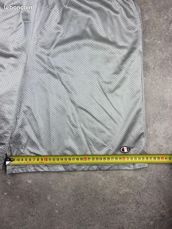 Champion Short de sport Avec Poches mesh gris clair Homme Taille XL Authentic #U3505 (image 8)