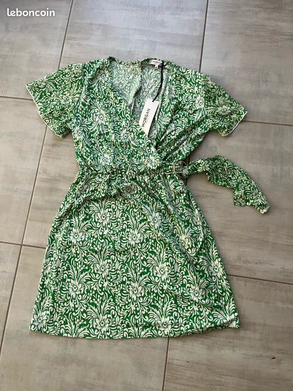 Morgan Robe Courte Cintrée Imprimée - Maille Légère Et Élégante Pour Femmes
