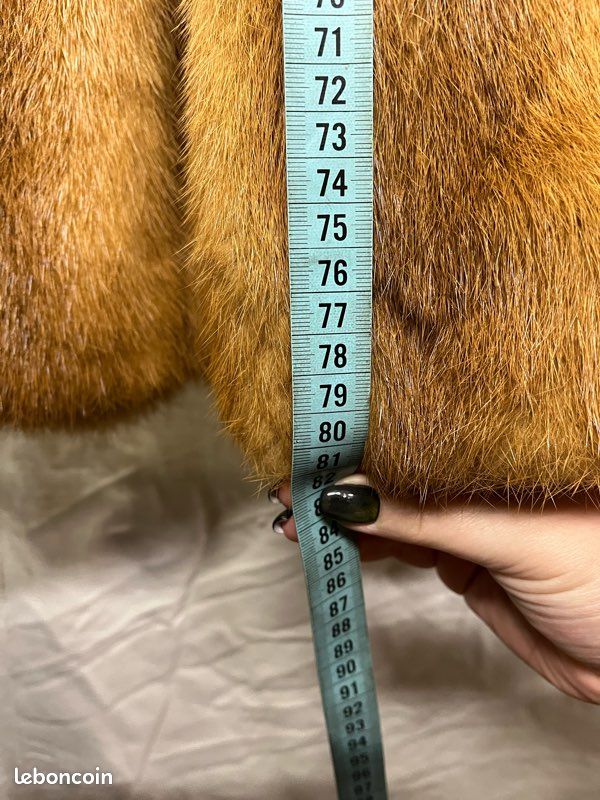 Manteau En Vison Vintage – Taille 52, Couleur Marron, Style Années 70/80 | Occasion Très Bon état