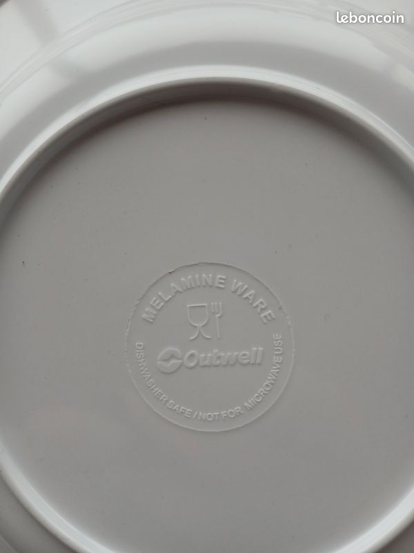 Assiettes creuses en mélanine outwell (image 4)