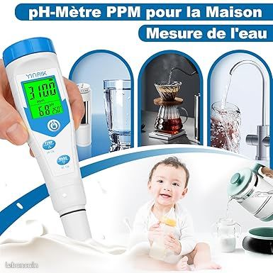 Rouwthio Testeur De Sel Et PH-mètre 8 En 1 Pour Piscine, Salinimètre