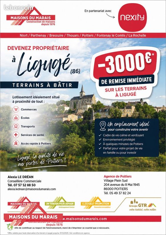 Maison 3 pièces 70 m² · à Ligugé · 70 m² · 183 340 €