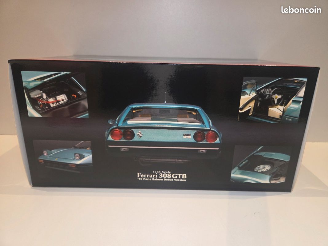 Kyosho 1/18 Ferrari 308 GTB Rouge - Edition Limitée - Occasion (comme Neuve)