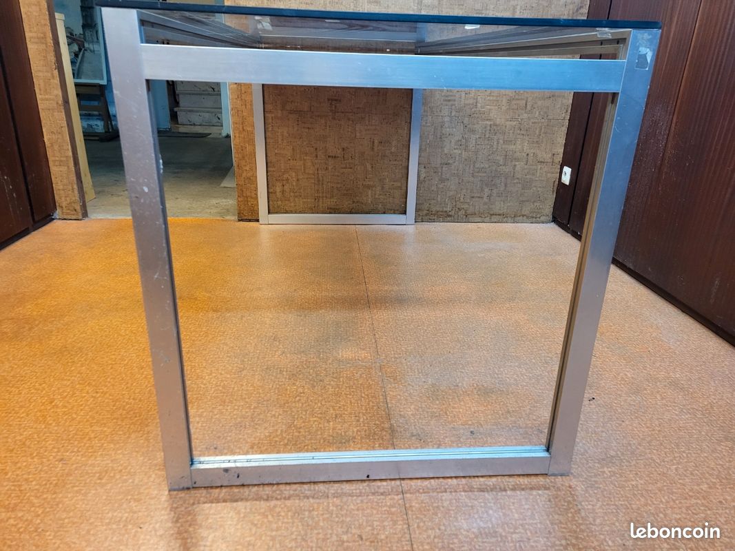 3 Tables en verre et metal (image 2)