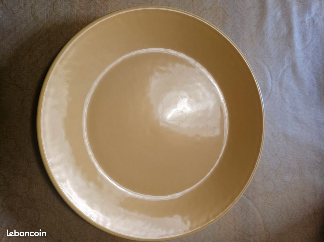 Lot de 3 assiettes modernes jaunes tavola ok (image 1)