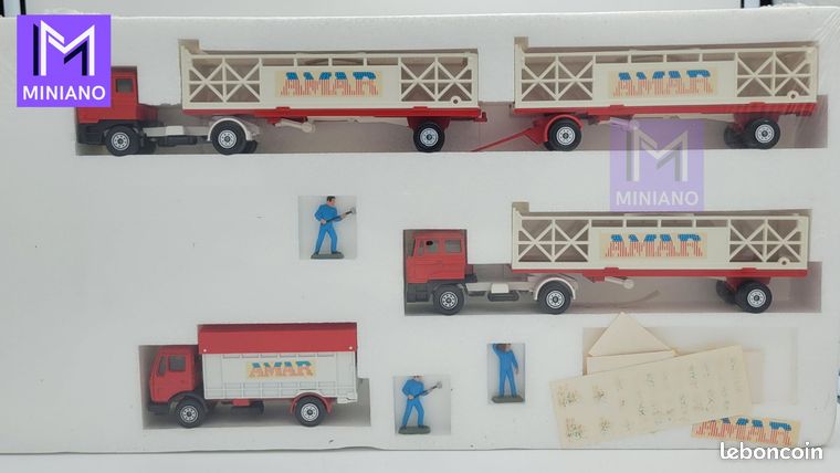 SOLIDO CIRQUE BOUGLIONE Camion+Remorque EUR 19,90 - FR