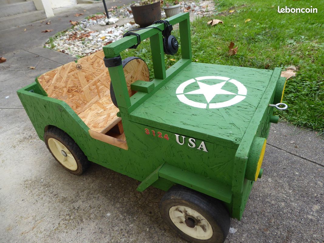 Voiture jouet sans pédales style jeep D Day pour enfant (image 6)
