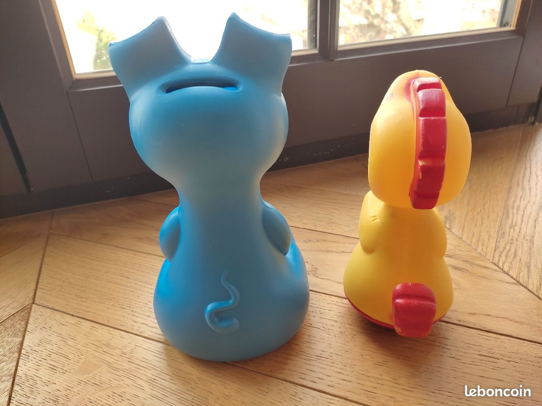 Tirelire vintage Ikea et jouet cubulto bébé vintage Maréchal (image 3)