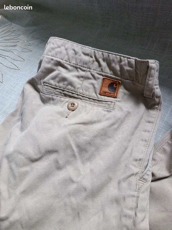 Pantalon beige carharrt (image 1)