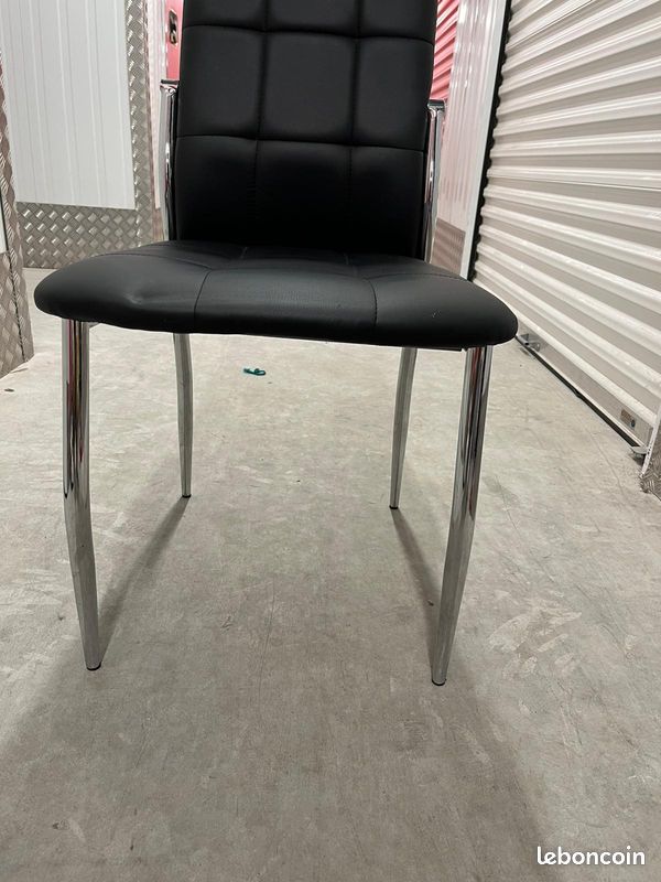 Lot de 5 Chaises Noires Modernes pour Cuisine et Salle à Manger - 90 (image 1)