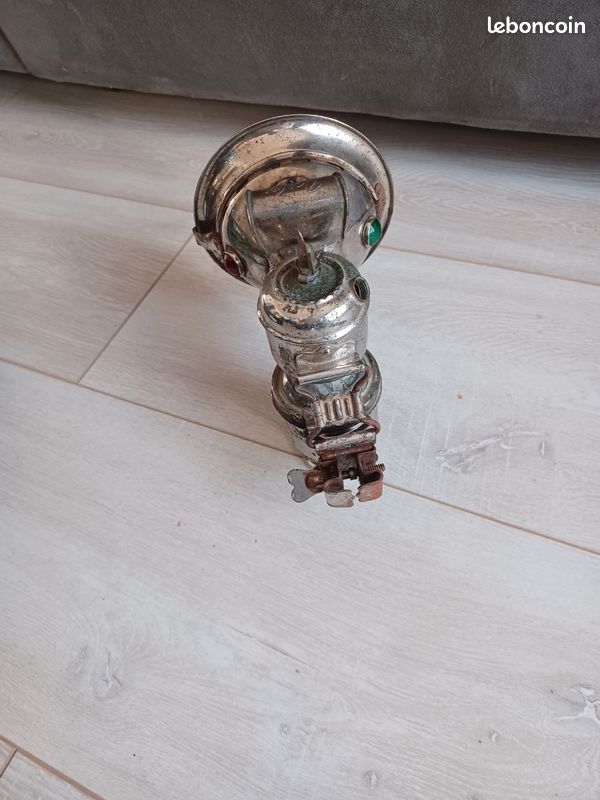 Ancien lampe de vélo à acétylène - made in USA - ca. 1900 (Gebraucht