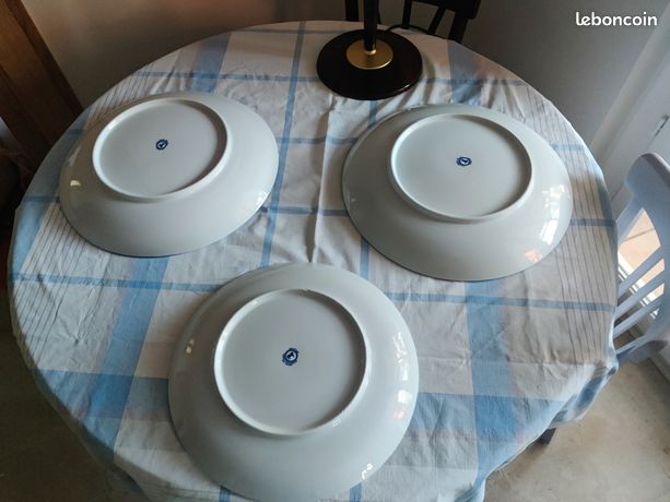 Plateau artisanal rond de Fès - Argenté - 45 cm - Maroc