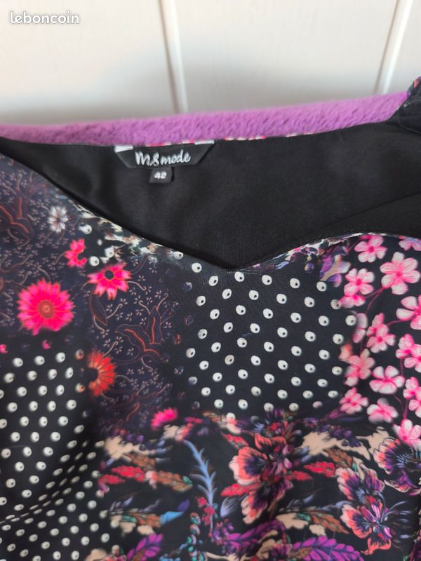 Robe femme d’été patchwork doublée T42 (image 6)