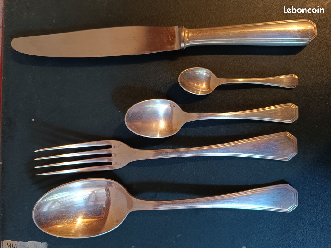 12 Cuillères à Soupe Christofle – Métal Argenté, Modèle America, Longueur 20,5 Cm