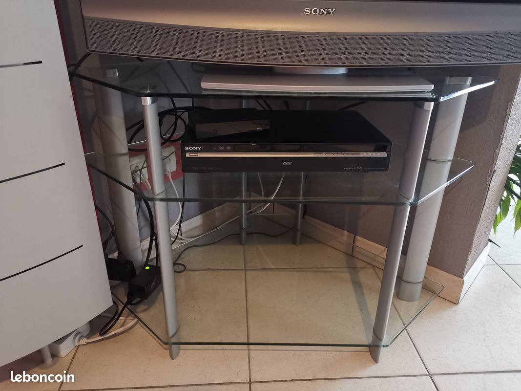 Table basse et meuble télé en verre (image 2)