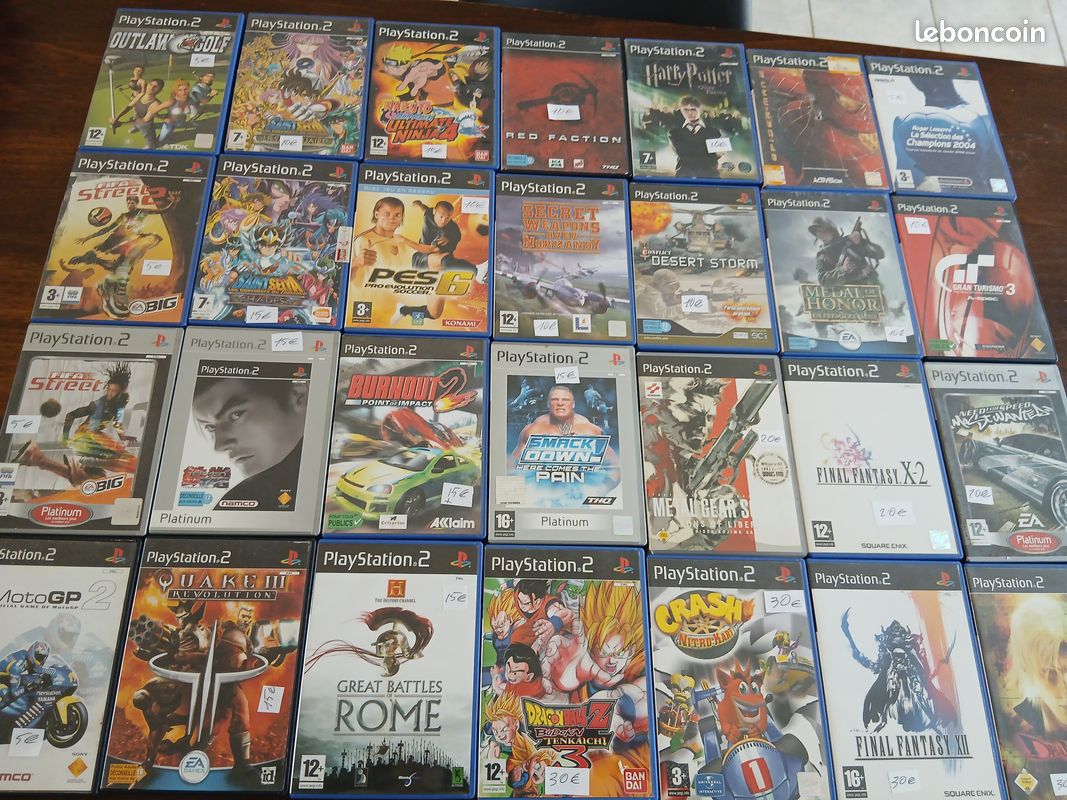 Lot Jeux PS2 - Occasion Très Bon état - Dont Fatal Fury - Boîtiers Complets