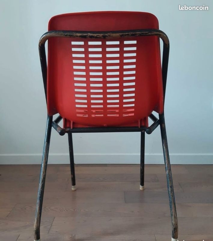 🪑 Vintage : Chaise 1970 (3 Disponible) (image 5)