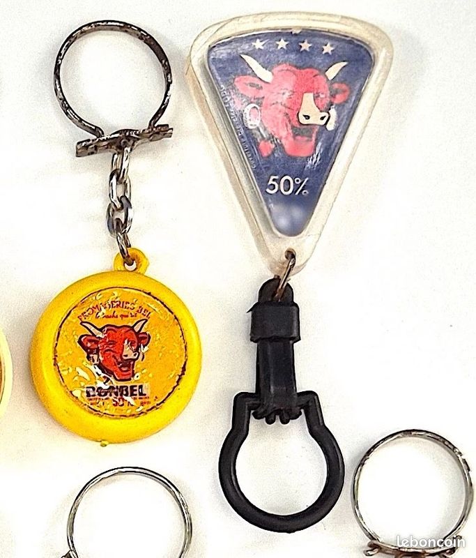 Porte-clés Publicitaire Ancien – Boîte De Fromage Bel (Bonbel, La Vache Qui Rit) – Années 60