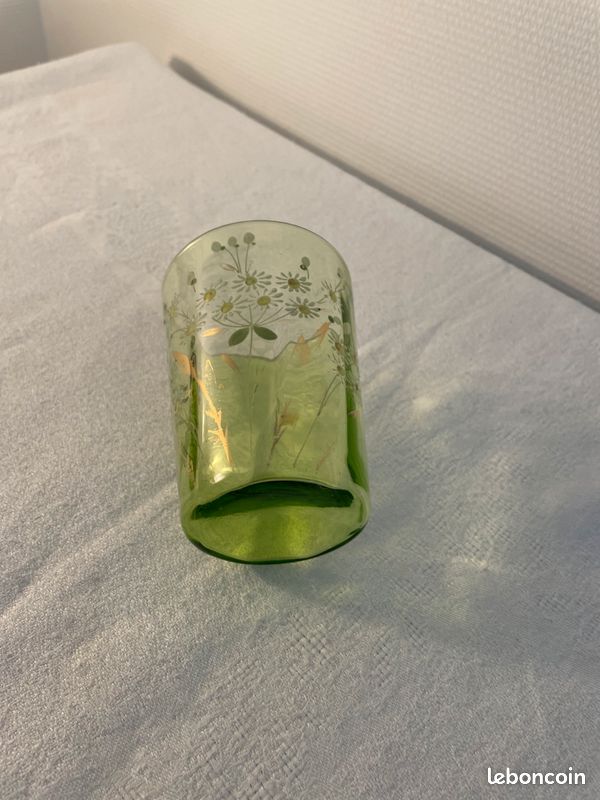 Verre à eau émaillé XIXe siècle-1900 (image 5)