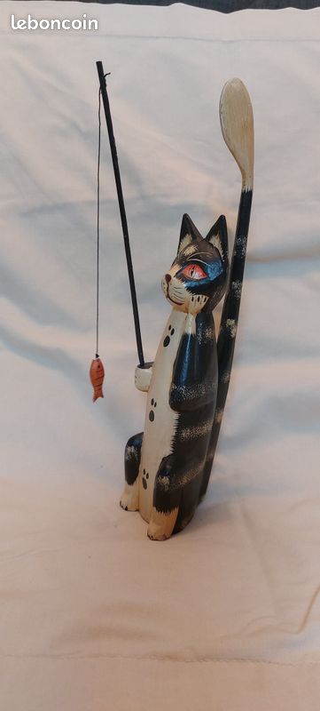 Statuette Chat en bois (image 2)