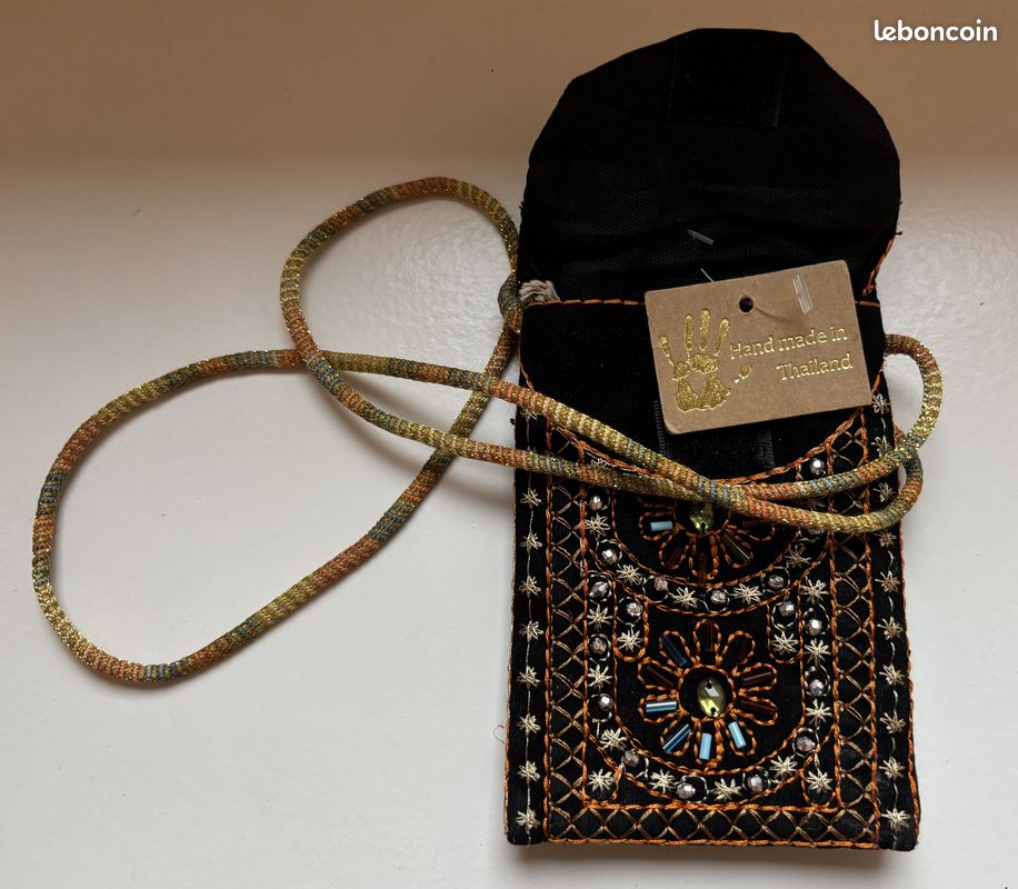 Pochette porte-monnaie faite main Thaïlande (image 3)