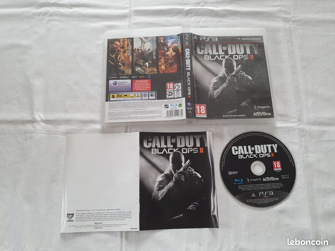 Jeu Call Of Duty : Black Ops II - Version FR Complète Pour PS3 - Très Bon état Avec Boîte Et Notice