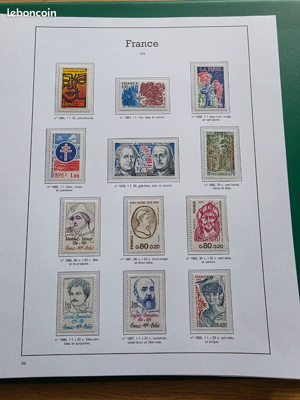 Collection timbres France 1960-1978 COMPLÈTE - 87 pages LUXE - Neufs * sans charnière (image 15)