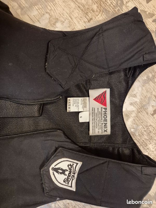 Gilet De Saut équestre PHOENIX TIPPERARY Taille M - Motif Phoenix - Très Bon état