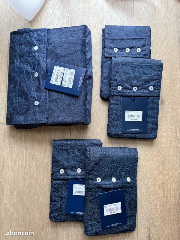 NEUFS, Ralph Lauren Doncaster NavyB Housse de couette 240/220cm et taies 50x75 et 65x65 (image 1)