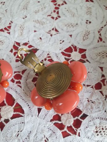 Boucle d'oreille Fleur Or Rose | Fleur&Fleuri