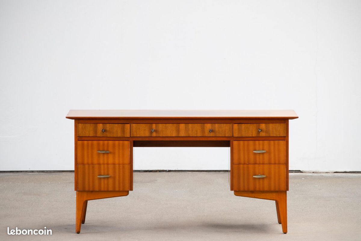 Bureau vintage , acajou , 1960 (image 1)