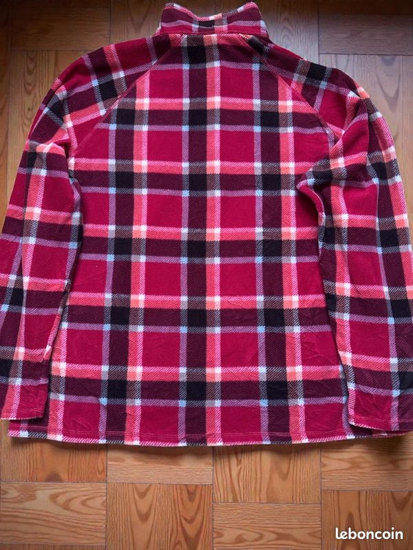 Gilet Femme Eddie Bauer En Laine à Carreaux Rouge Et Noir – Taille S – Excellent état
