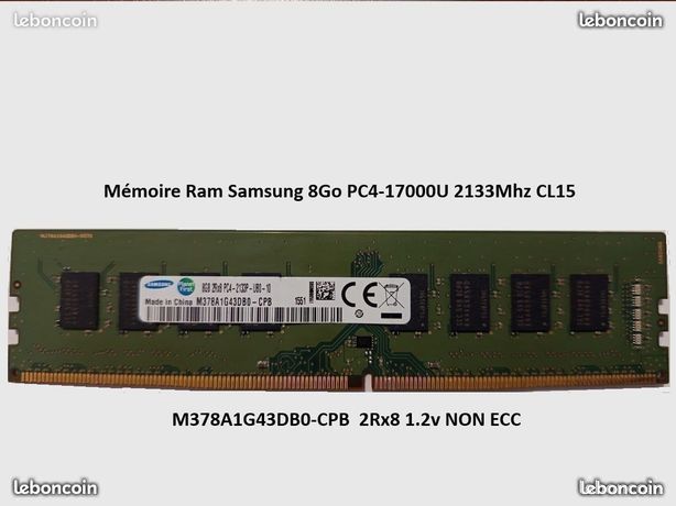 Barrette Mémoire RAM A-Tech 4 Go DDR4 2133 MHz ECC UDIMM Pour Serveur - Neuf Avec Garantie à Vie